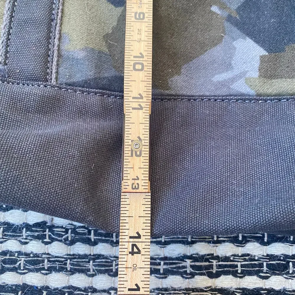 🌿Blake Shelton X Lands End Green Heartland Camo Canvas Tote Bag